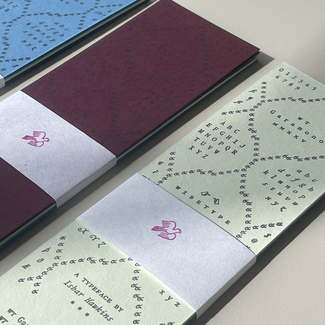 Garamono Letterpress Bookmark (6–pack)